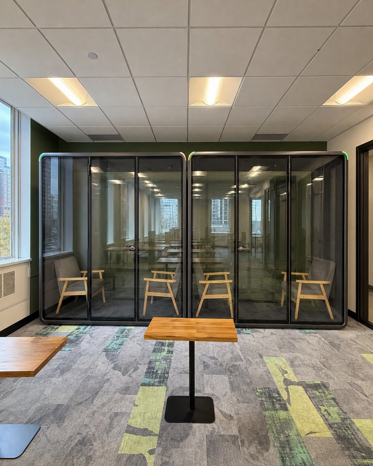 Double Work Booth