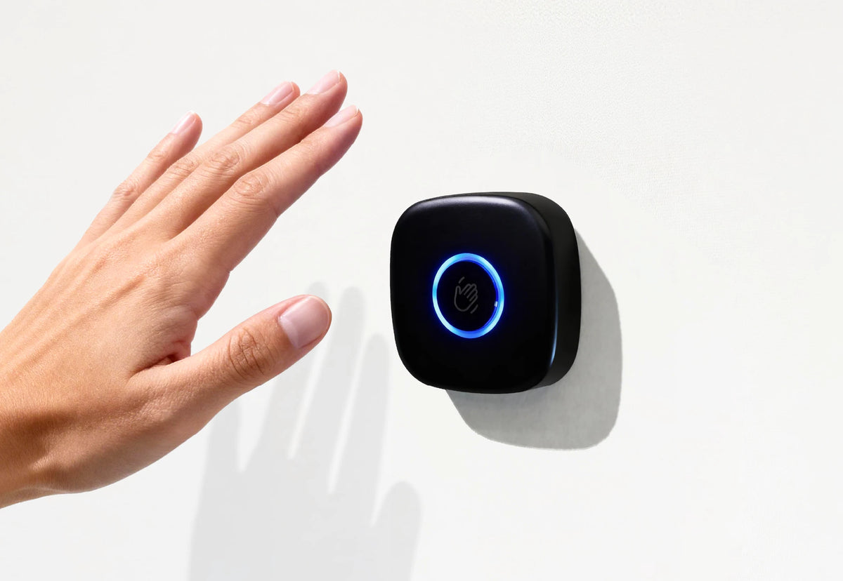 Touchless entry sensor on a SoundBox VRS pod