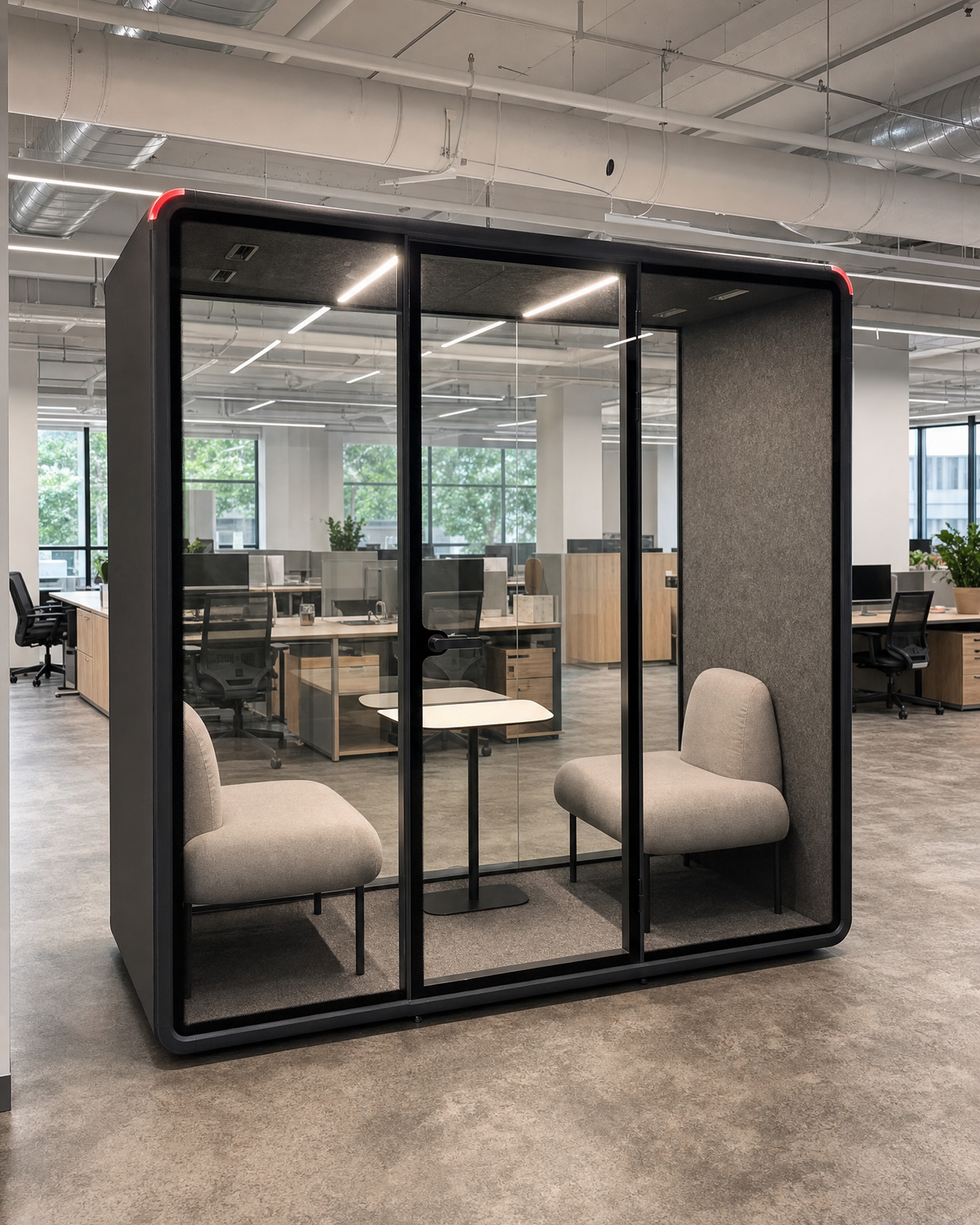 Double Work Booth