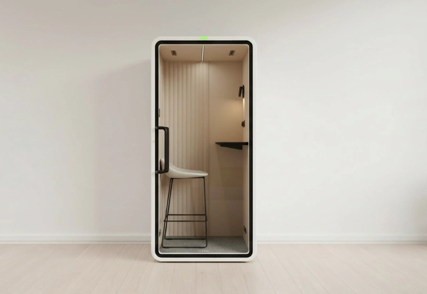 SoundBox VRS Single pod against a plain wall